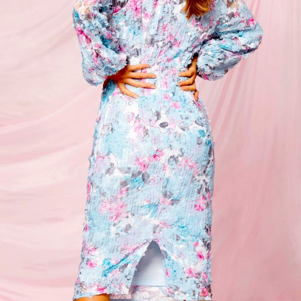 Boohoo Sequin Midi Dress